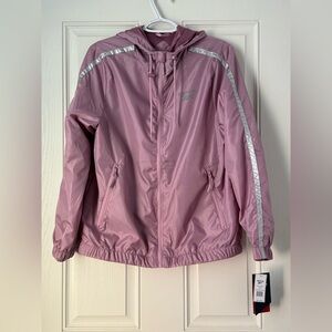 NWT Women’s Reebok Full Zip Windbreaker Jacket - Medium - Orchid Haze Color